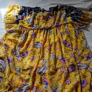 Paisley high low flowy dress